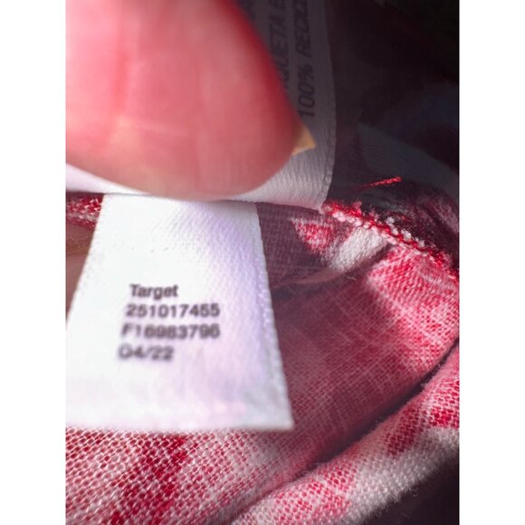 Rhode Zinnia Floral Print Bell Sleeve Midi Dress Red/Pink Floral Linen/Rayon 14 - Picture 15 of 15